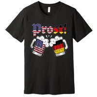 Happy Oktoberfest American German Munich Flag Prost Premium T-Shirt