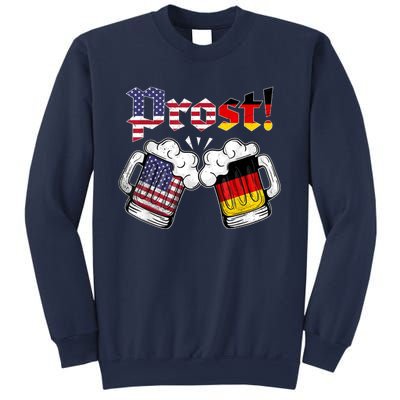 Happy Oktoberfest American German Munich Flag Prost Sweatshirt