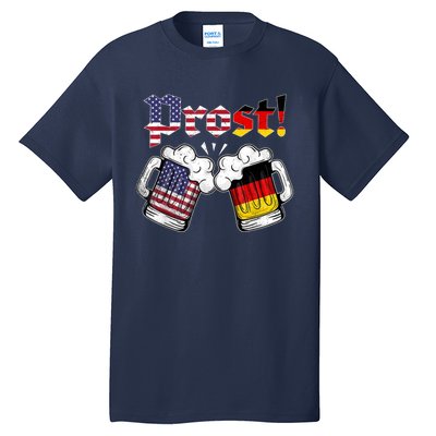 Happy Oktoberfest American German Munich Flag Prost Tall T-Shirt