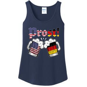 Happy Oktoberfest American German Munich Flag Prost Ladies Essential Tank