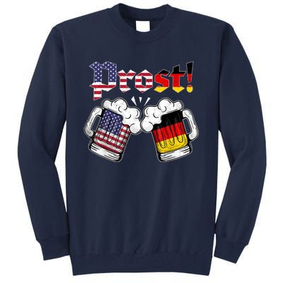 Happy Oktoberfest American German Munich Flag Prost Tall Sweatshirt