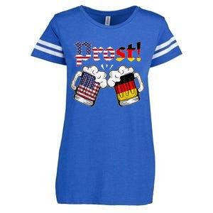 Happy Oktoberfest American German Munich Flag Prost Enza Ladies Jersey Football T-Shirt