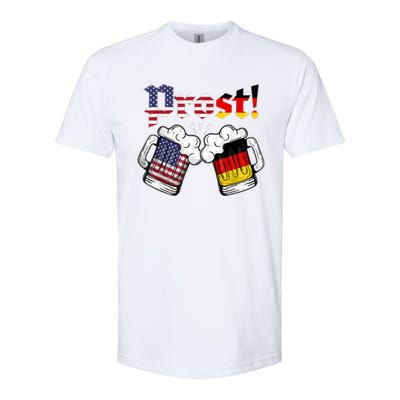 Happy Oktoberfest American German Munich Flag Prost Softstyle CVC T-Shirt