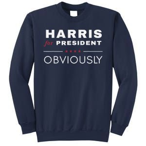 Harris Obviously A Vote For 2024 President Kamala Harris Sweatshirt