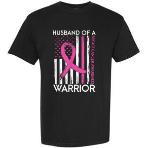 Husband Of A Warrior Breast Cancer Awareness  Support Squad Garment-Dyed Heavyweight T-Shirt