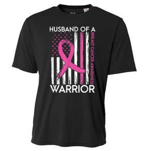 Husband Of A Warrior Breast Cancer Awareness  Support Squad Cooling Performance Crew T-Shirt