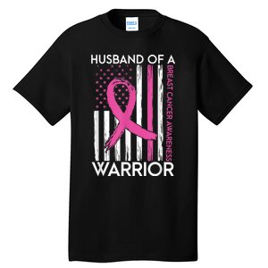 Husband Of A Warrior Breast Cancer Awareness  Support Squad Tall T-Shirt