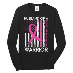 Husband Of A Warrior Breast Cancer Awareness  Support Squad Tall Long Sleeve T-Shirt