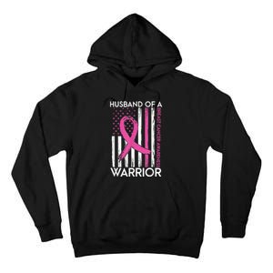 Husband Of A Warrior Breast Cancer Awareness  Support Squad Tall Hoodie