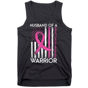 Husband Of A Warrior Breast Cancer Awareness  Support Squad Tank Top