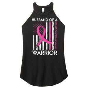 Husband Of A Warrior Breast Cancer Awareness  Support Squad Women's Perfect Tri Rocker Tank