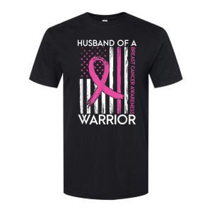 Husband Of A Warrior Breast Cancer Awareness  Support Squad Softstyle CVC T-Shirt