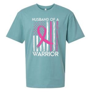 Husband Of A Warrior Breast Cancer Awareness  Support Squad Sueded Cloud Jersey T-Shirt