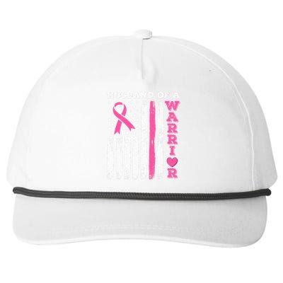 Husband Of A Warrior Breast Cancer Awareness Snapback Five-Panel Rope Hat