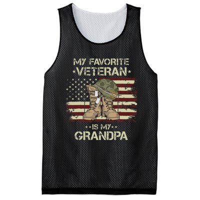 Honoring Our Army Veterans Celebrating My Grandpa Mesh Reversible Basketball Jersey Tank