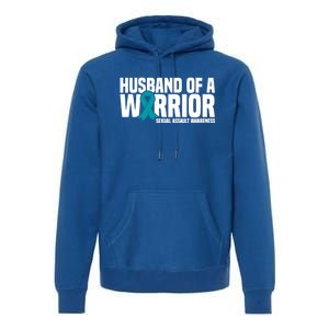 Husband Of A Warrior Sexual Assault Awareness Great Gift Premium Hoodie