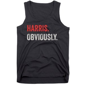 Harris. Obviously. A Vote For 2024 President Kamala Harris Tank Top