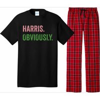 Harris. Obviously. A Vote For 2024 President Kamala Harris Pajama Set