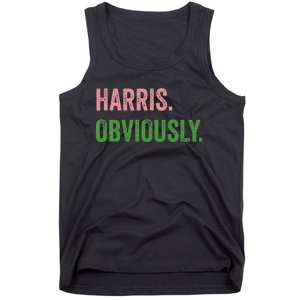 Harris. Obviously. A Vote For 2024 President Kamala Harris Tank Top