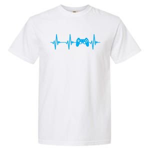 Heartbeat Of A Gamer Cute Gift Gaming Funny Gift Gamer Cool Gift Garment-Dyed Heavyweight T-Shirt