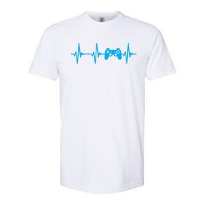 Heartbeat Of A Gamer Cute Gift Gaming Funny Gift Gamer Cool Gift Softstyle CVC T-Shirt