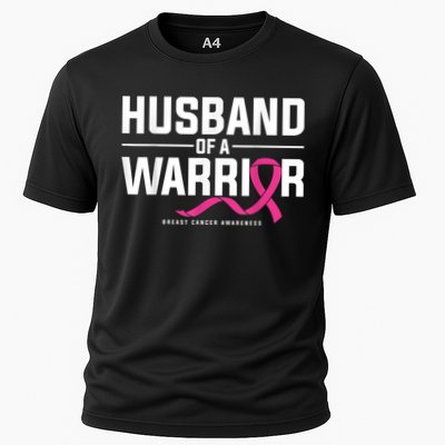 Husband Of A Warrior Breast Cancer Awareness Cooling Performance Crew T-Shirt
