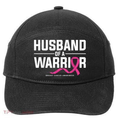 Husband Of A Warrior Breast Cancer Awareness 7-Panel Snapback Hat