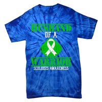 Husband Of A Scoliosis Warrior Vintage Scoliosis Awareness Gift Tie-Dye T-Shirt