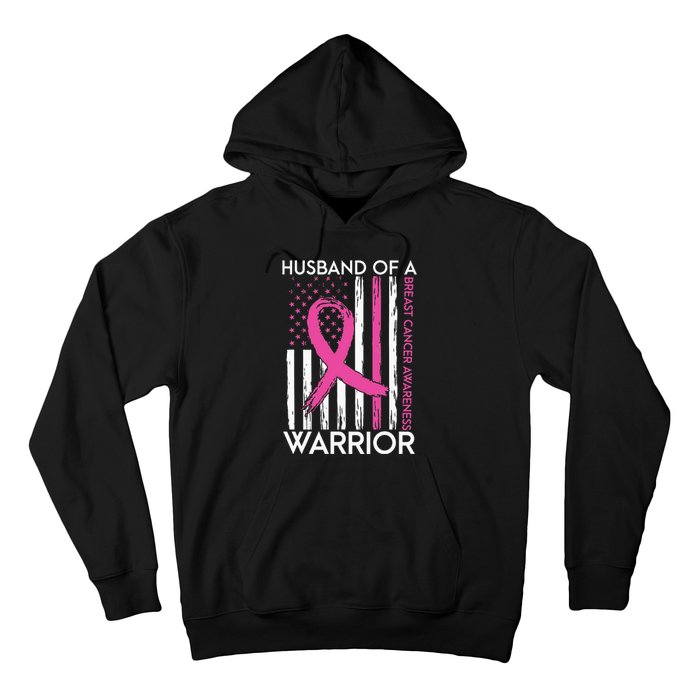 Husband Of A Warrior Breast Cancer Awareness Support Squad Hoodie