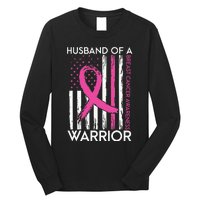 Husband Of A Warrior Breast Cancer Awareness Support Squad Long Sleeve Shirt