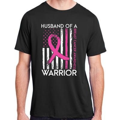 Husband Of A Warrior Breast Cancer Awareness Support Squad Adult ChromaSoft Performance T-Shirt