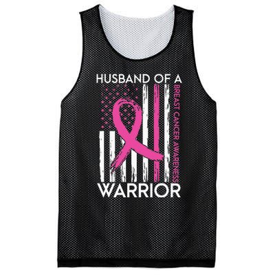 Husband Of A Warrior Breast Cancer Awareness Support Squad Mesh Reversible Basketball Jersey Tank