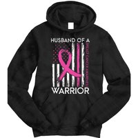 Husband Of A Warrior Breast Cancer Awareness Support Squad Tie Dye Hoodie