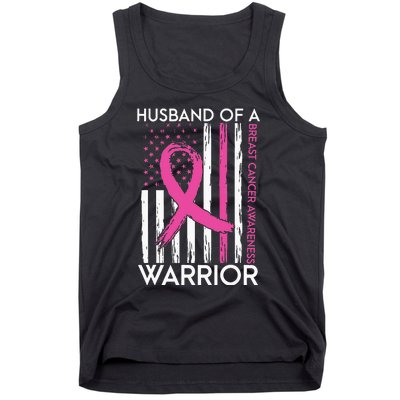 Husband Of A Warrior Breast Cancer Awareness Support Squad Tank Top