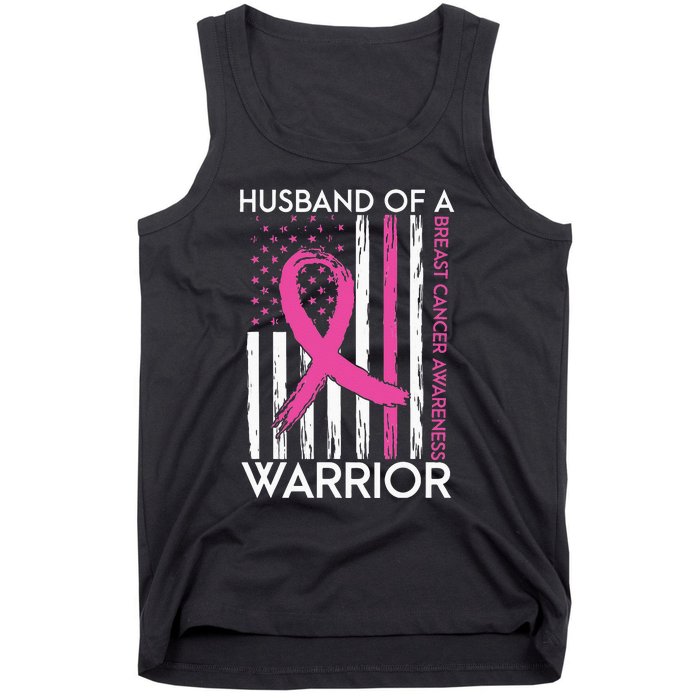 Husband Of A Warrior Breast Cancer Awareness Support Squad Tank Top