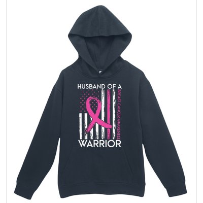 Husband Of A Warrior Breast Cancer Awareness Support Squad Urban Pullover Hoodie