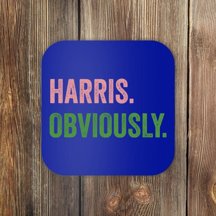 Harris Obviously A Vote For 2024 President Kamala Harris Gift Coaster