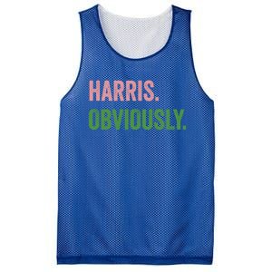 Harris Obviously A Vote For 2024 President Kamala Harris Gift Mesh Reversible Basketball Jersey Tank