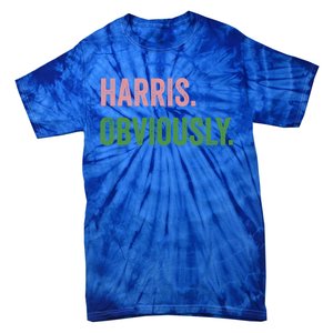 Harris Obviously A Vote For 2024 President Kamala Harris Gift Tie-Dye T-Shirt