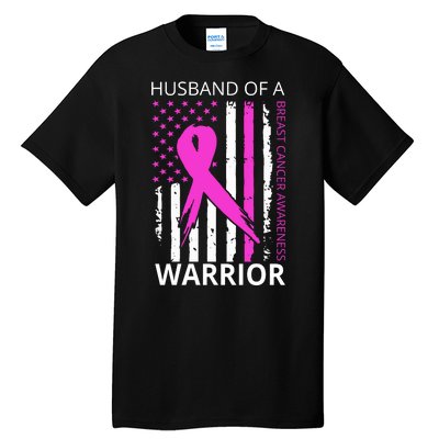 Husband Of A Warrior Breast Cancer Awareness Tall T-Shirt