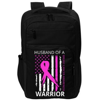 Husband Of A Warrior Breast Cancer Awareness Impact Tech Backpack