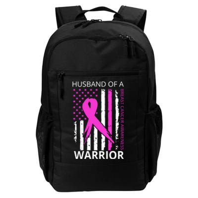 Husband Of A Warrior Breast Cancer Awareness Daily Commute Backpack