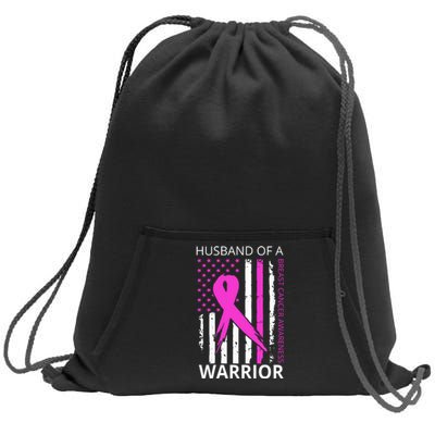 Husband Of A Warrior Breast Cancer Awareness Sweatshirt Cinch Pack Bag