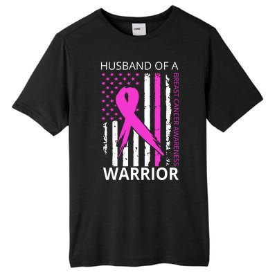 Husband Of A Warrior Breast Cancer Awareness Tall Fusion ChromaSoft Performance T-Shirt