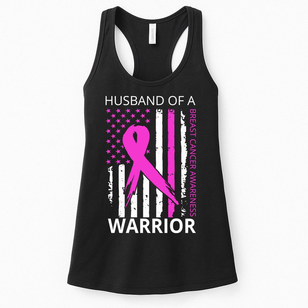 Husband Of A Warrior Breast Cancer Awareness Womens Tank Top