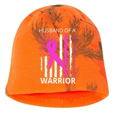 Husband Of A Warrior Breast Cancer Awareness Kati - Camo Knit Beanie