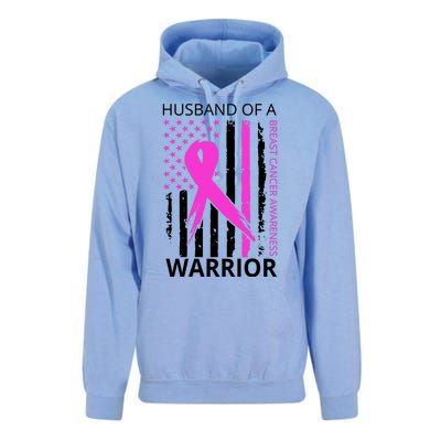 Husband Of A Warrior Breast Cancer Awareness Unisex Surf Hoodie