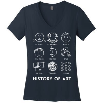 History Of Art For Teachers Students Women's V-Neck T-Shirt