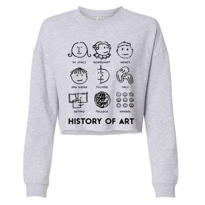 History Of Art For Teachers Students Cropped Pullover Crew