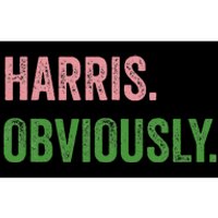 Harris. Obviously. A Vote For 2024 President Kamala Harris Bumper Sticker